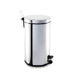 LIXEIRA INOX 20LT C/PEDAL E BALDE INTERNO BRINOX