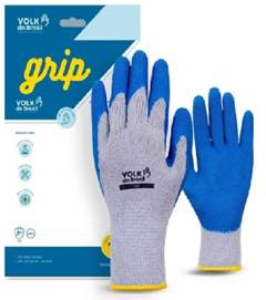 LUVA GRIP AZUL VOLK 101060032-G